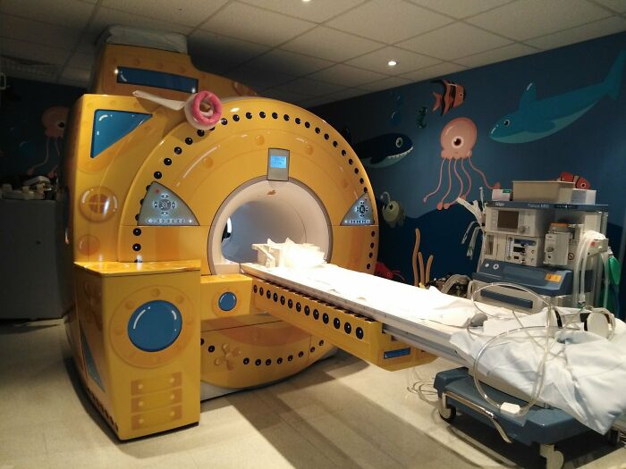 MRI Machine Painted Like a Submarine to Calm Kids Down