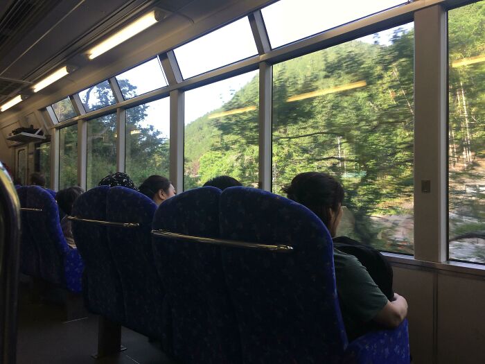 Train Seats Facing Out So You Can Check Out the Scenery