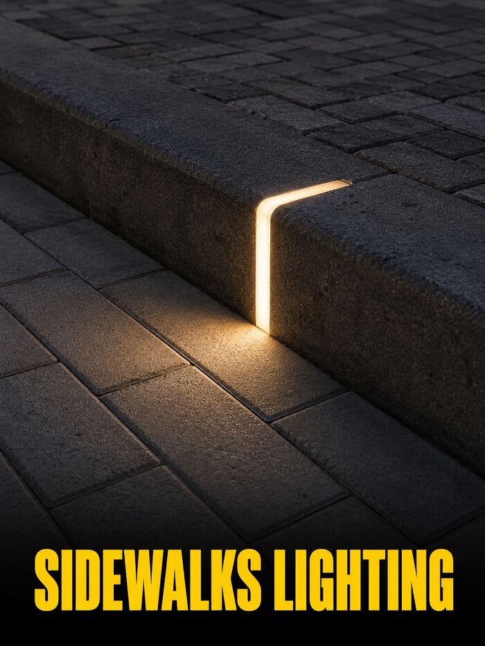Sidewalks That Light Up to Help You Navigate the Path