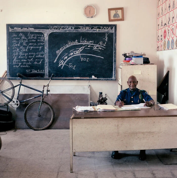 Major Adolph Dalaney’s Traffic Police Mix-Up Office In Liberia, 2006