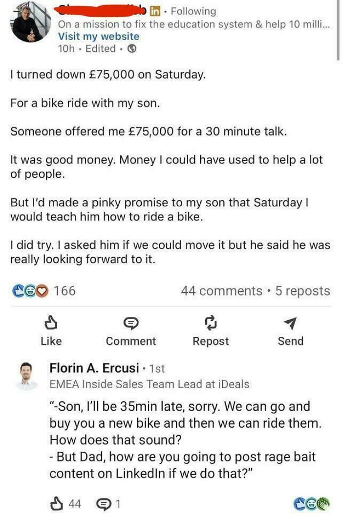 Turned Down 75,000 Pounds Like It Was Pocket Change