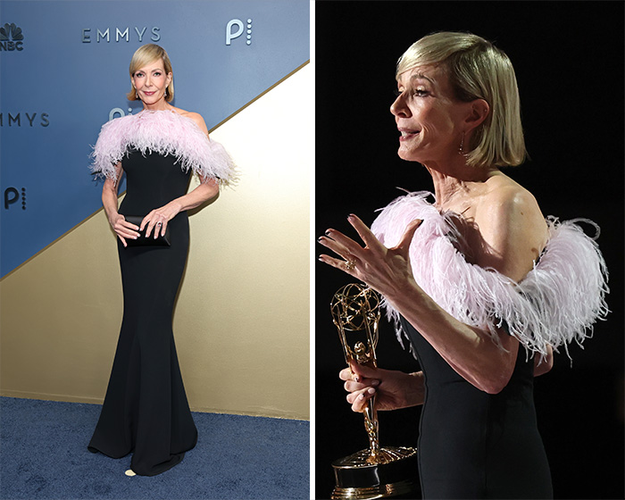 Allison Janney’s Feathered Flair