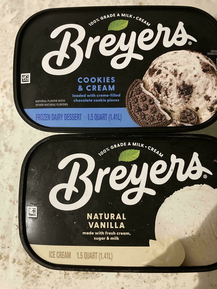 Breyers Cookies & Cream Is Not Ice Cream. Just Saying.