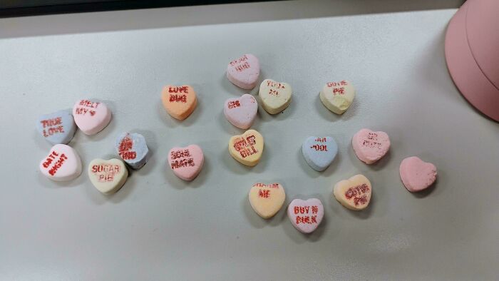 Sweethearts Are Barely Legible These Days