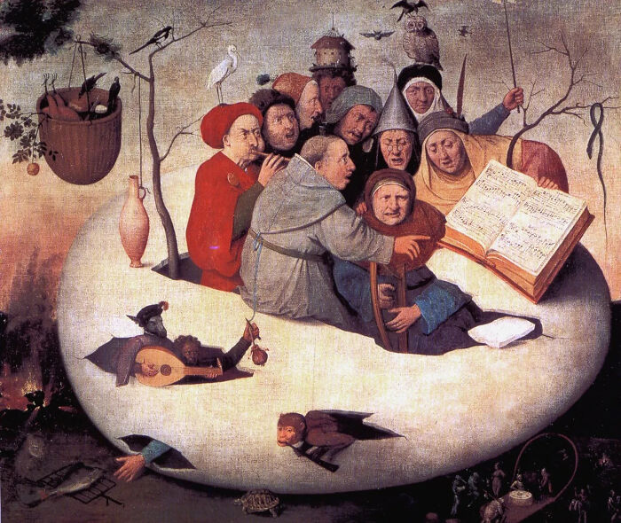 The Concert In The Egg: Musicians Crammed Into A Giant Egg!