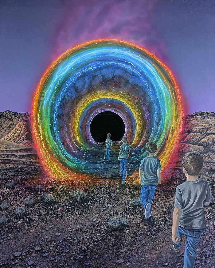 Through