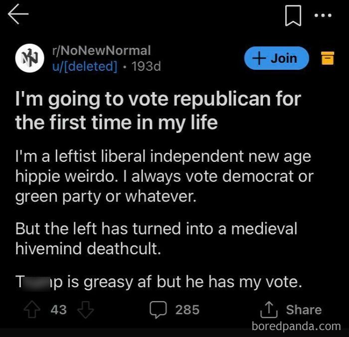 As A Leftist Liberal... Wait, What?