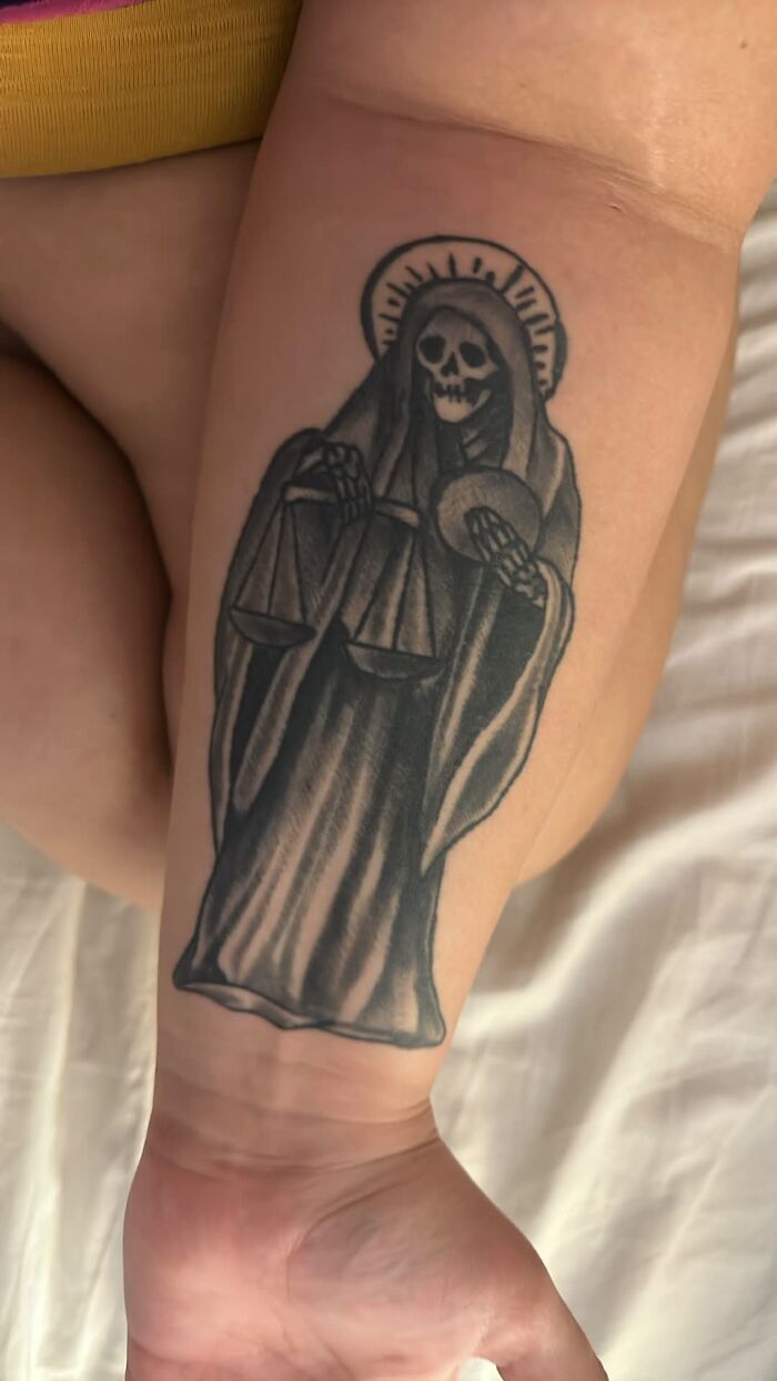 Tattoo After Dad Took His Life: Santa Muerte Protects the Outcasts