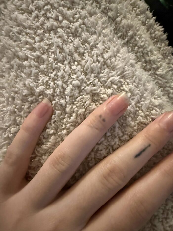 Faded Dots for Two Miscarriages, Bonding Line and a Dot Waiting for Our Rainbow Baby