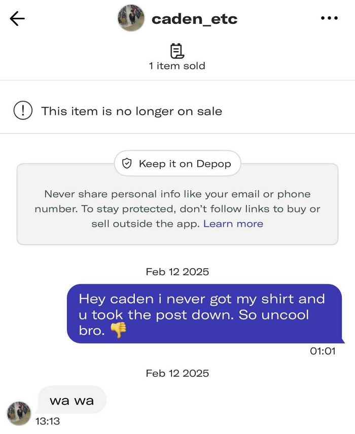 Seller Took Listing Down Before Shipping