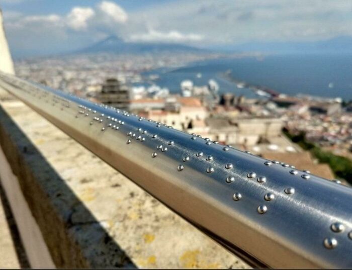 Braille Railing on a Naples Gazebo—Because Everyone Deserves the View