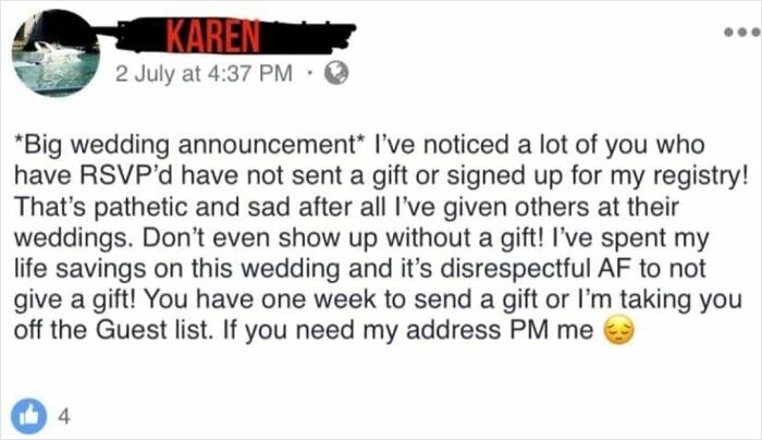 Watch Out! Bridezilla Karen on the Loose