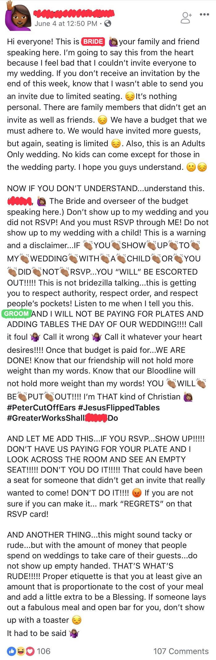 That One Coworker Who Was Always Extra Is Now an Extra Bride