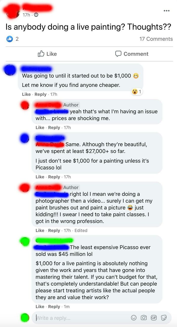 Karen Complains $1000 Live Wedding Painting Is a Ripoff—Expecting Picasso