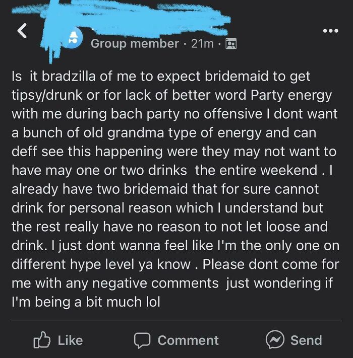 Anonymous Bride Pressures Bridesmaids to Get Drunk at Bachelorette Party