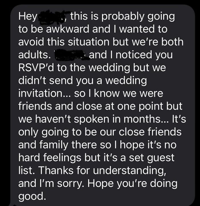 Went to the Bachelorette but Not Getting Invited to the Wedding