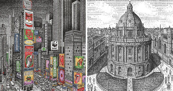 Wait, This Artist Makes Famous Landmarks With Just a Typewriter? Yup, Seriously!