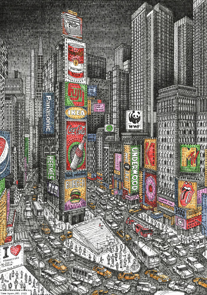 Times Square Typing Frenzy