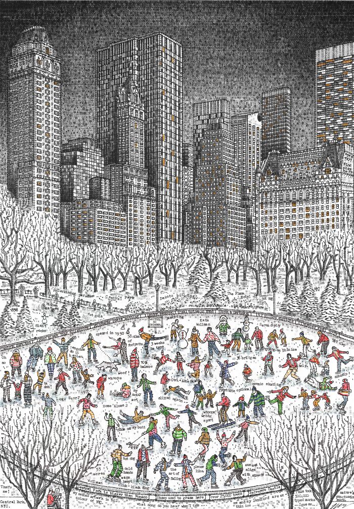 Evening In Central Park, But Typed