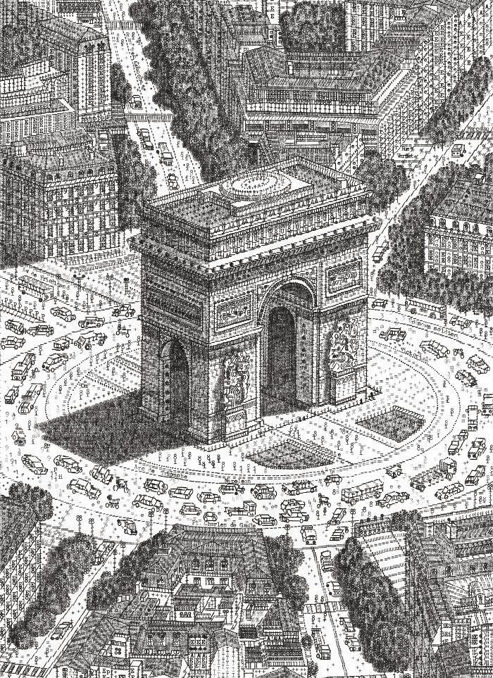 Arc De Triomphe Made of Taps