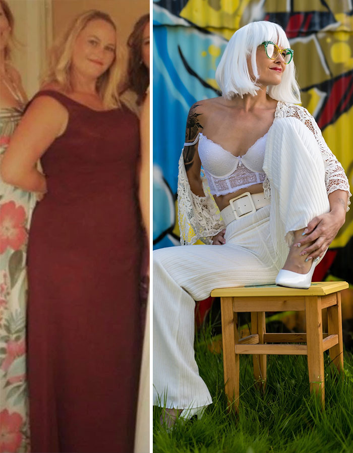 Old Me at 35 vs New Me at 44: Glow-Up Edition