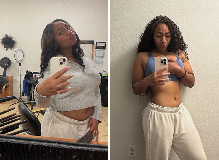 Same Pants, One Year Apart – Check This Glow-Up!