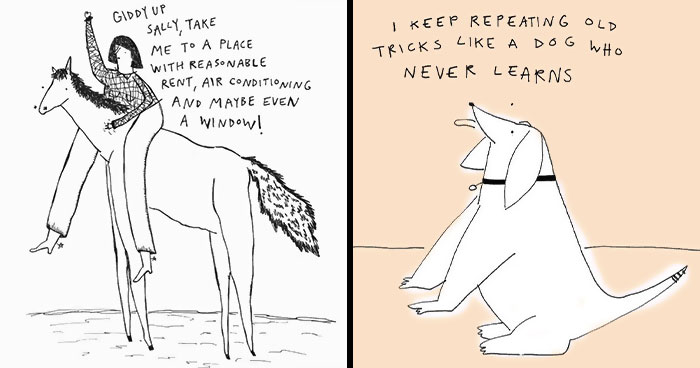 Let’s Giggle at These Weird & Witty Doodles About Adulthood