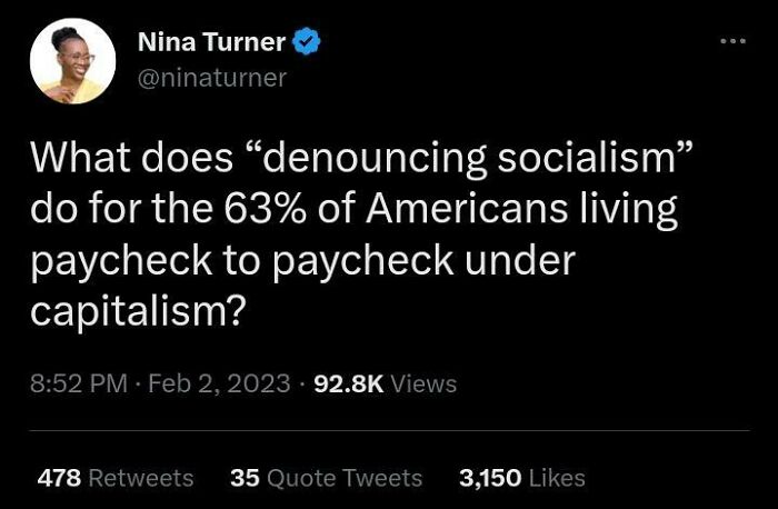 Every Social Safety Net Policy = Major Scary Word Called "Socialism"