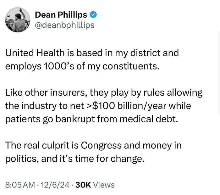 This Politician Actually Gets Why We’re Mad at UnitedHealth