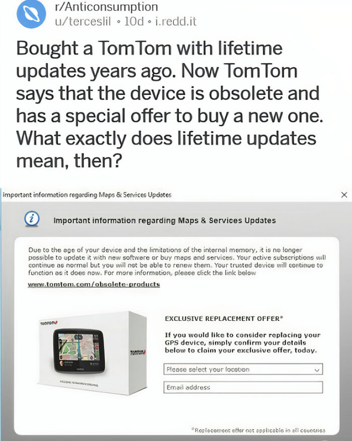 GPS With 'Lifetime' Updates? More Like Lifetime Disappointment