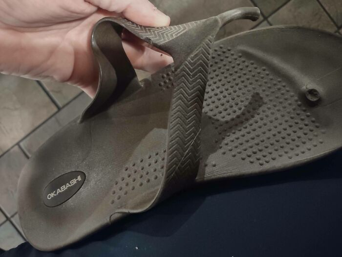 Second Pair Of Okabashi Sandals To Do The Exact Same Sad Thing