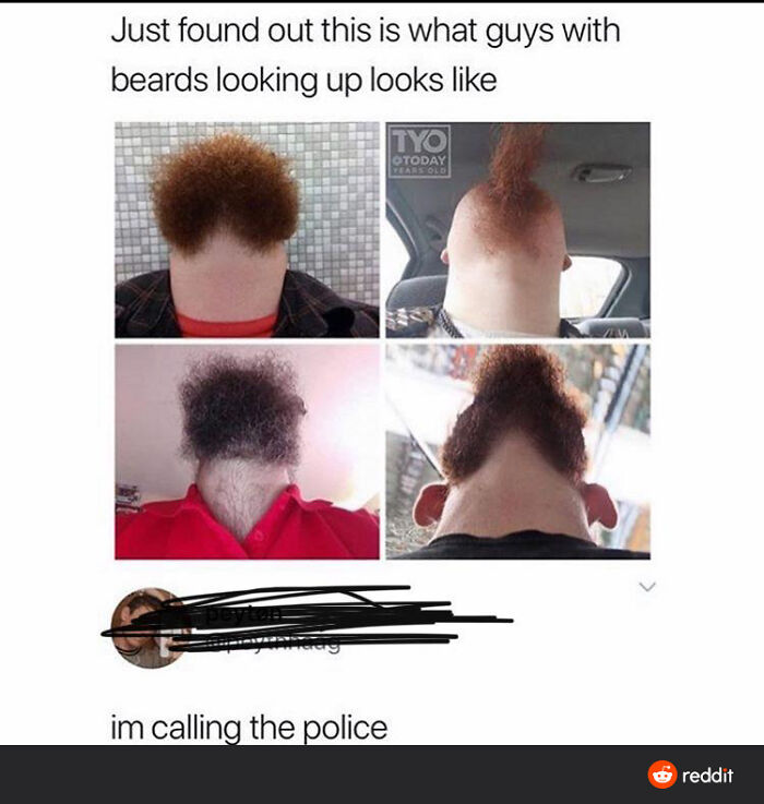 Bearded Guy Looking Up, Or Alien?