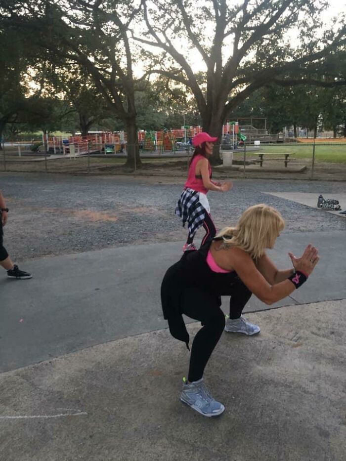 Tiny Workout Lady Riding In Style