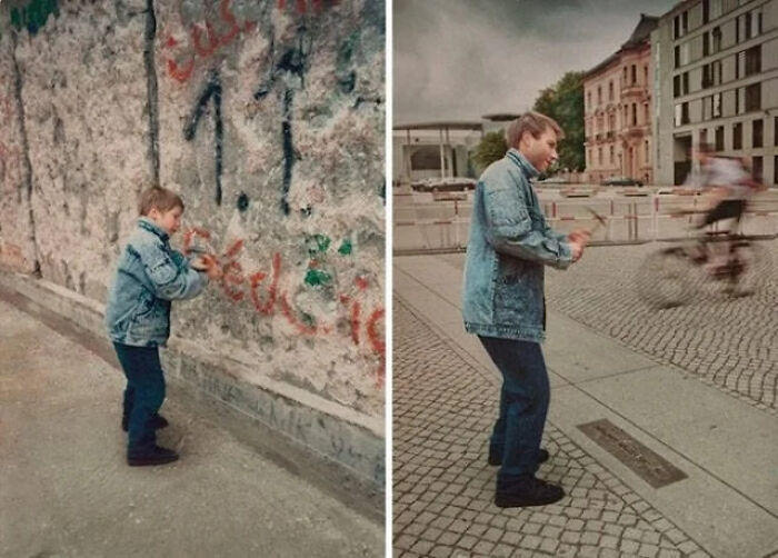 Berlin Wall: Before vs. After The Big Smash!