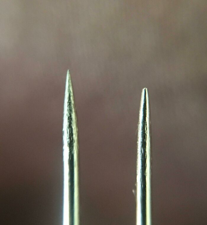 New vs. Seasoned Sewing Needle: Battle Scars