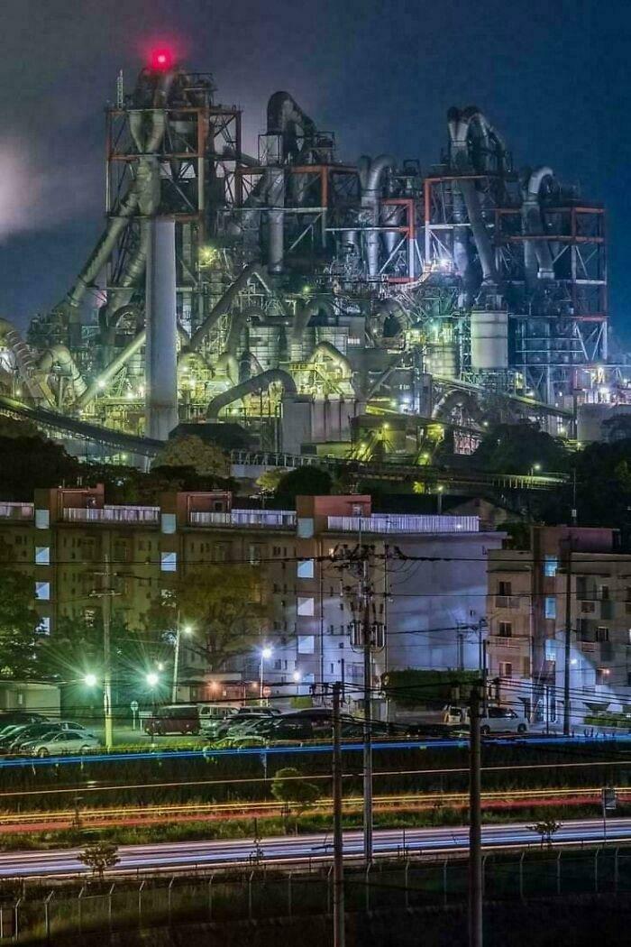 Mitsubishi Cement Plant: Giant Industrial Beast In Japan