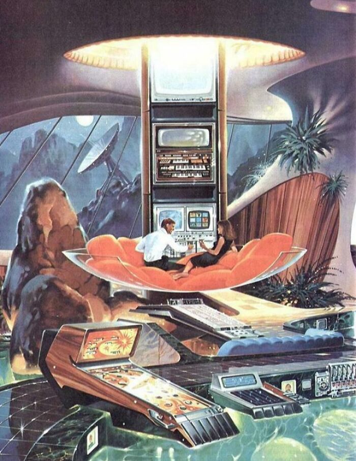 1960 Moon Base Gaming Room
