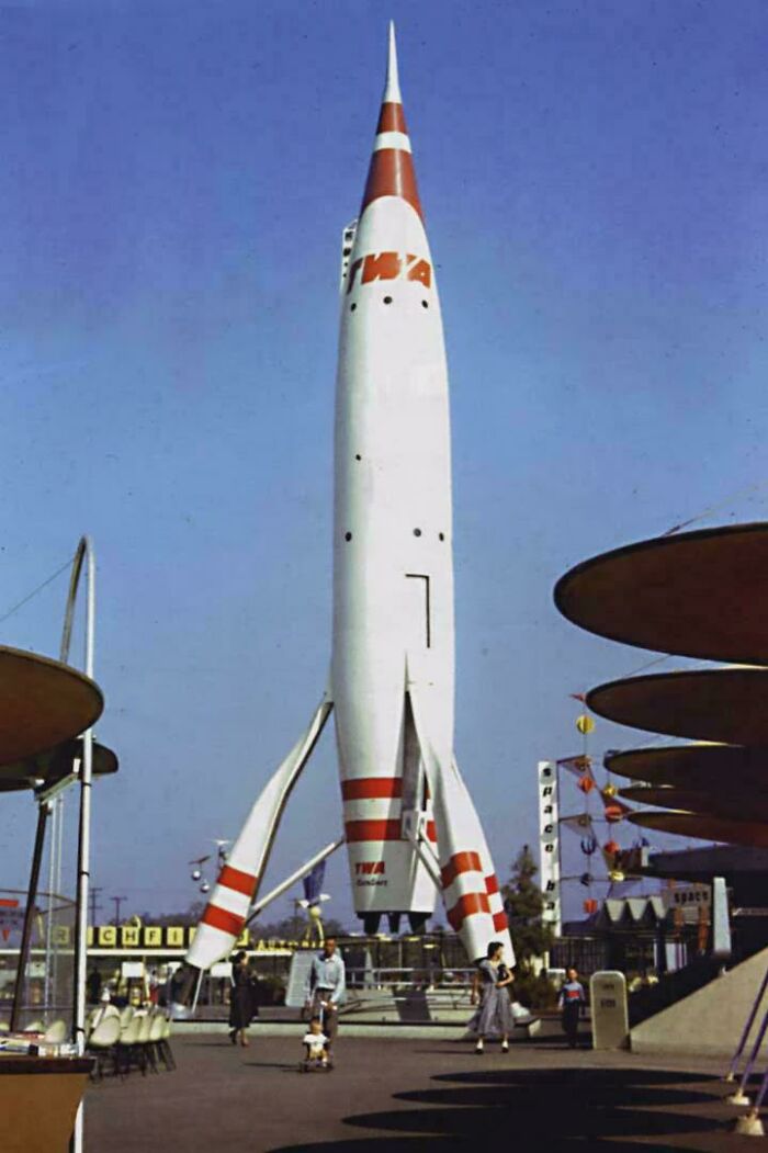 Disneyland’s TWA Moonliner, 1955