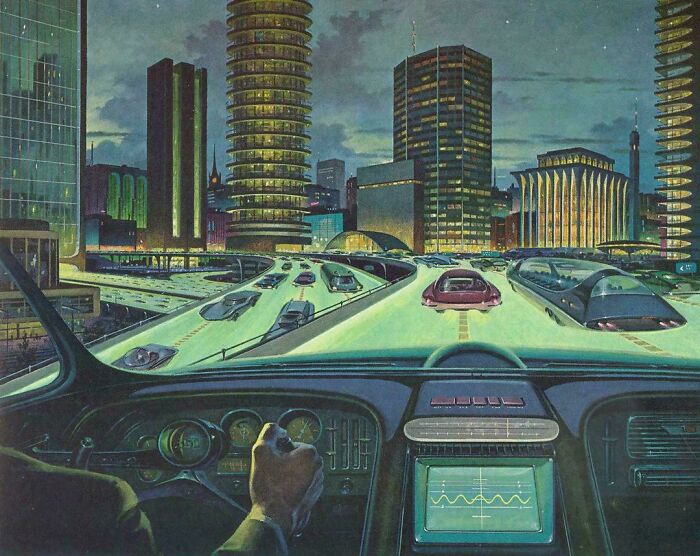Roads That Glow! Futuristic Transit Straights, 1964