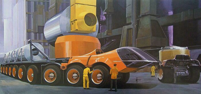 1967 Cargo Truck Concept by Syd Mead