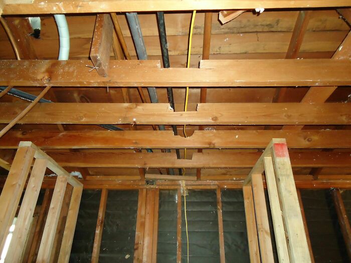 Waited Until I Removed The Ceiling To See Why It Was Sagging. Oops.