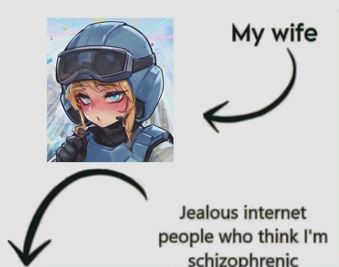 Me And My Wife. Totally Normal Couple