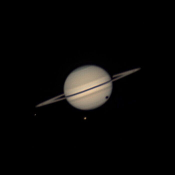Saturn & Buddies: Dione and Titan