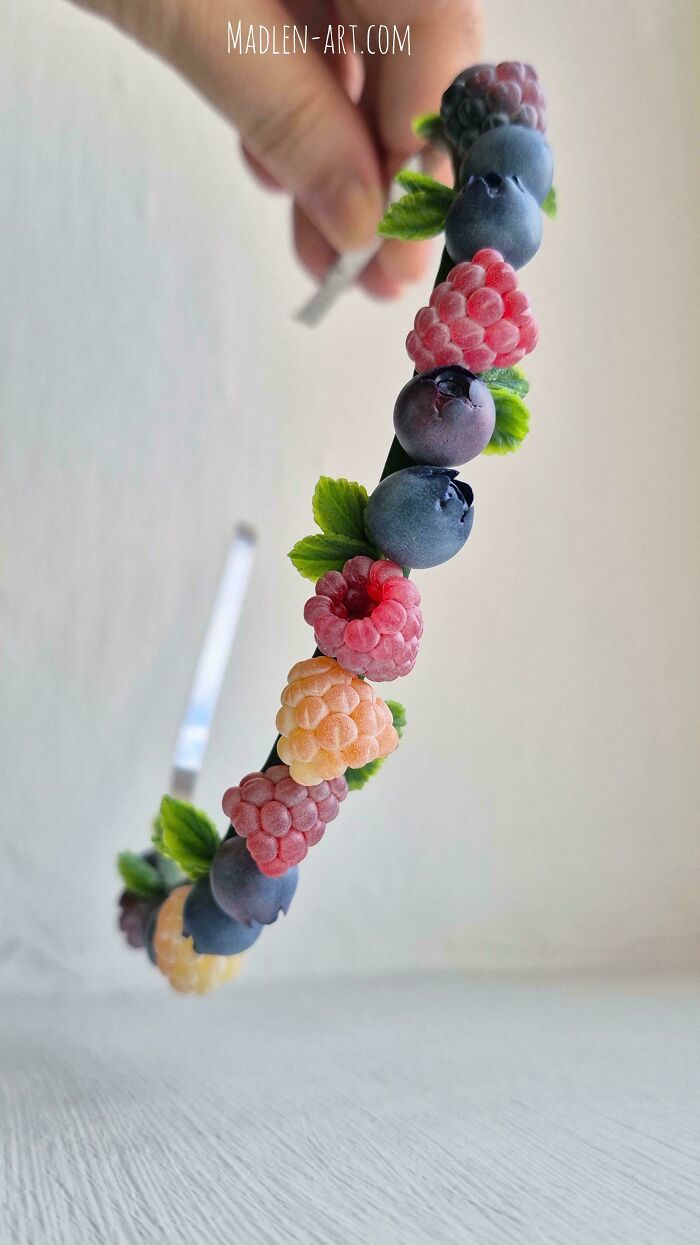 Raspberry and Blueberry Headband? Handmade and Totally Cute!