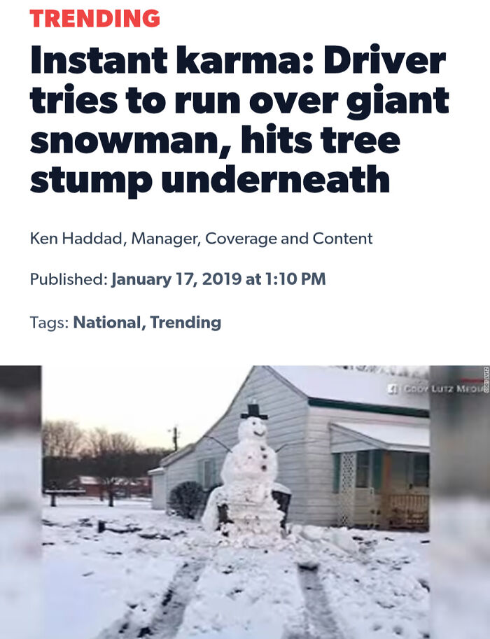 Building Sneaky Snowmen to Trip Up Those Car-Crashing Jerks: Master Plan or Mischief?