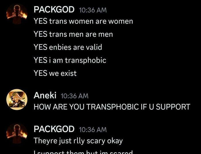 Morality Of Being Genuinely Transphobic?