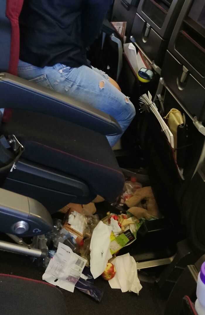 When Your Plane Becomes a Full-On Garbage Dump