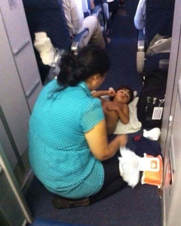 Changing a Baby? On the Floor? Sure!