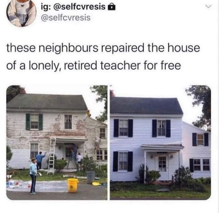 Retired teacher struggling to fix their place — huh?