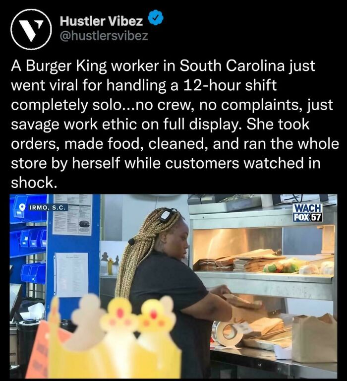 So she also paid everyone’s paycheck, right? …right?